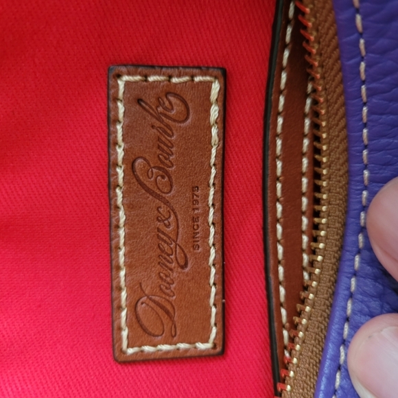Dooney & Bourke Leather crossbody bag Purple - Picture 11 of 13
